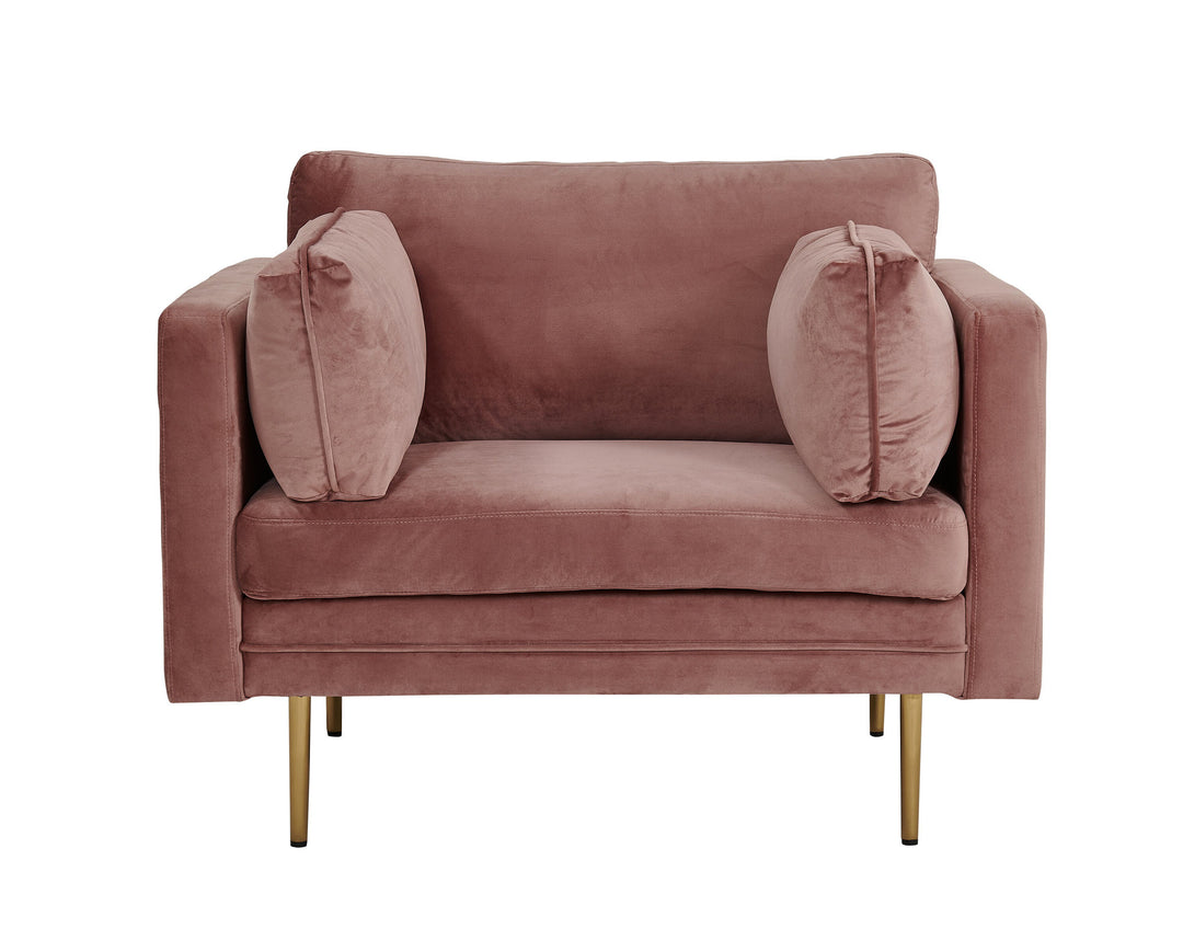 Venture Home Boom - Single Chair Velvet - Dusty pink