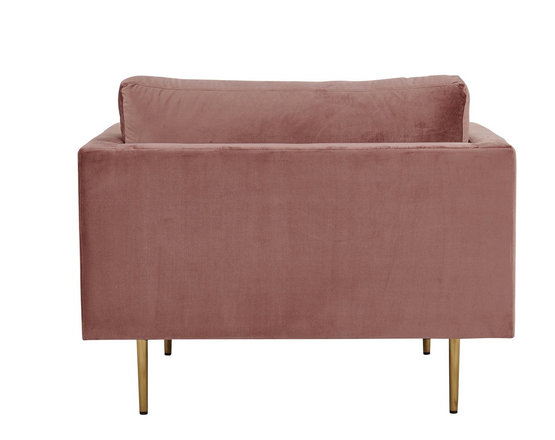 Venture Home Boom - Single Chair Velvet - Dusty pink