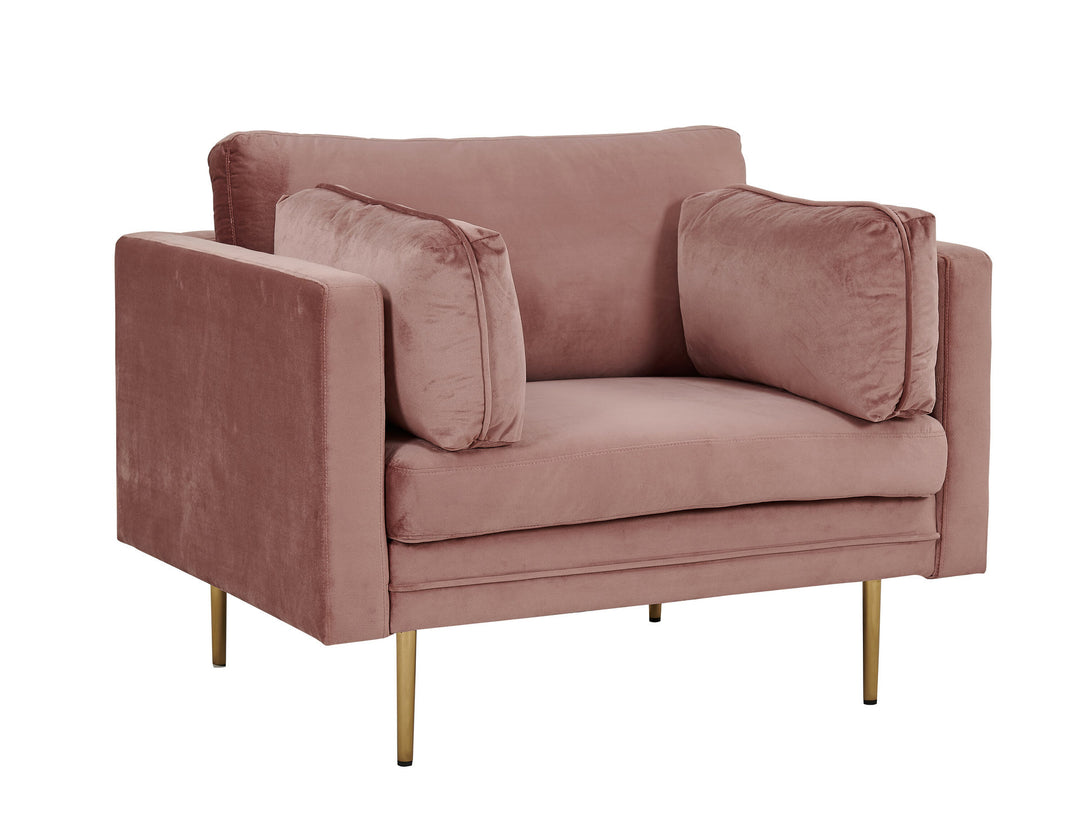 Venture Home Boom - Single Chair Velvet - Dusty pink