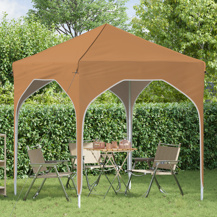 Pop-up Festtelt 194 x 194 x 245 cm Beige