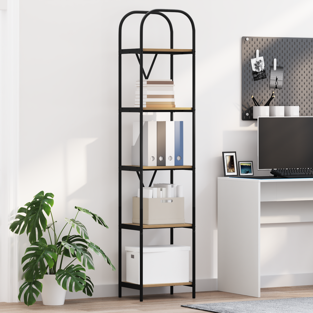 Bogreol Artisan Egetræ 40 x 30 x 183 cm Konstrueret træ