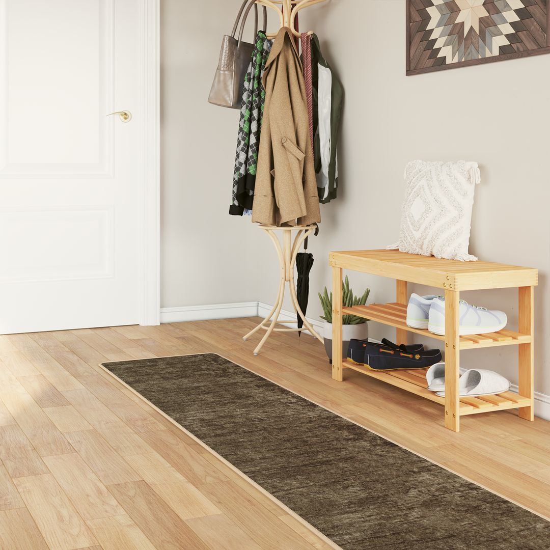 Tæppe Runner MARSA Skovgrøn 50 x 300 cm Polyester og PVC