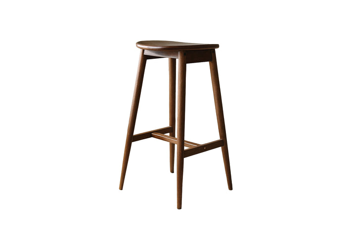 Vind Orust Bar Chair - Rubberwood / Mocca
