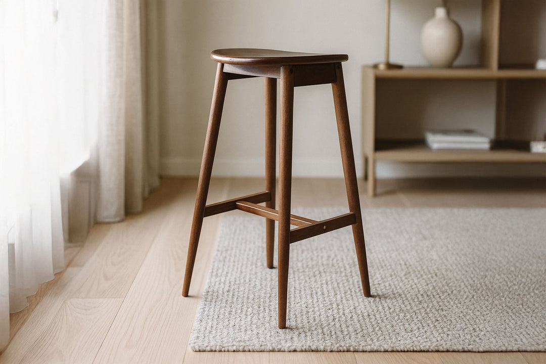 Vind Orust Bar Chair - Rubberwood / Mocca