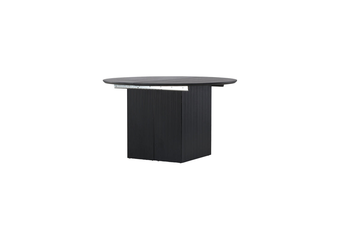 Venture Home Matilda Dining Table Extendable φ130/180 - Black / MDF with veneer