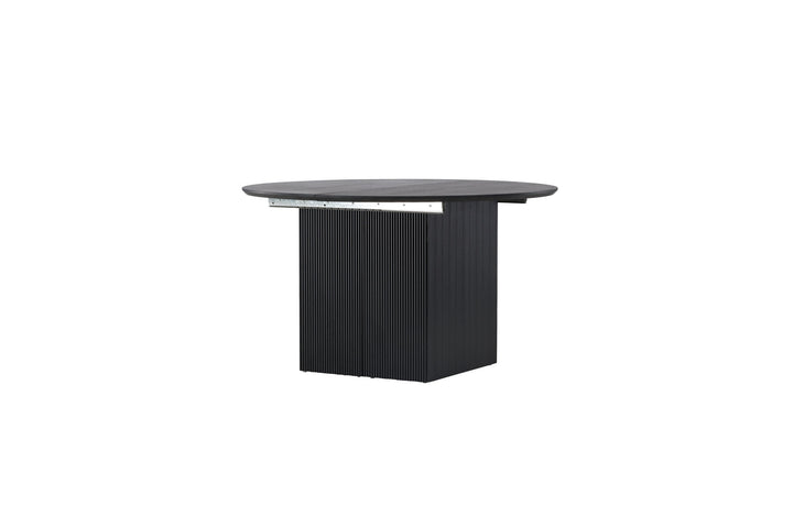 Venture Home Matilda Dining Table Extendable φ130/180 - Black / MDF with veneer