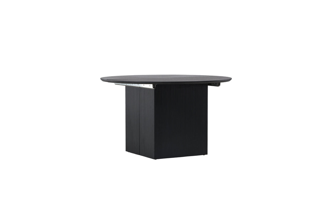 Venture Home Matilda Dining Table Extendable φ130/180 - Black / MDF with veneer
