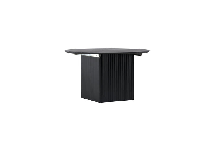 Venture Home Matilda Dining Table Extendable φ130/180 - Black / MDF with veneer