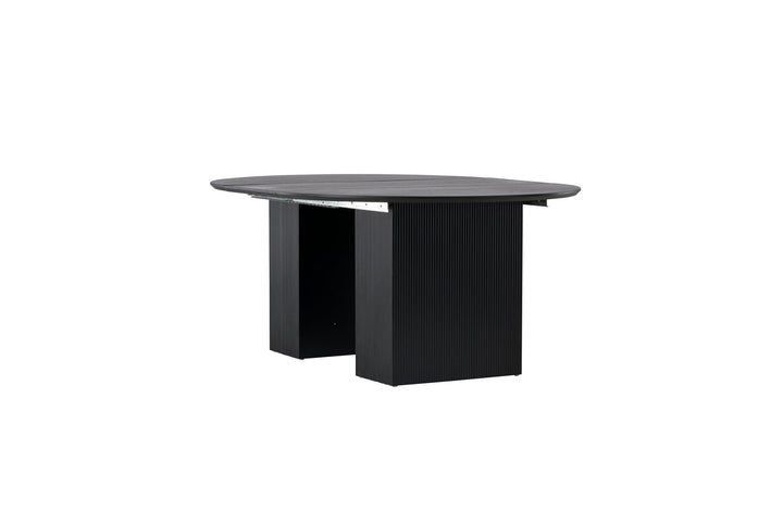 Venture Home Matilda Dining Table Extendable φ130/180 - Black / MDF with veneer