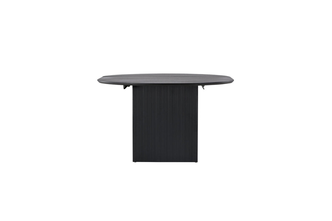 Venture Home Matilda Dining Table Extendable φ130/180 - Black / MDF with veneer
