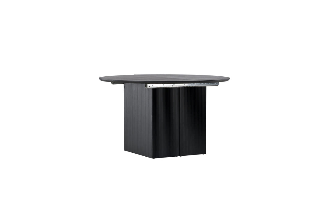 Venture Home Matilda Dining Table Extendable φ130/180 - Black / MDF with veneer