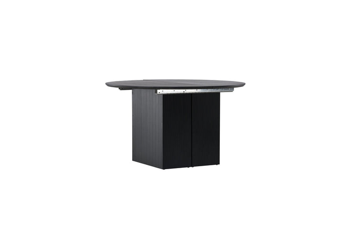Venture Home Matilda Dining Table Extendable φ130/180 - Black / MDF with veneer