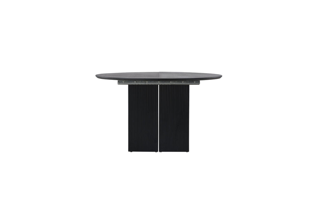 Venture Home Matilda Dining Table Extendable φ130/180 - Black / MDF with veneer