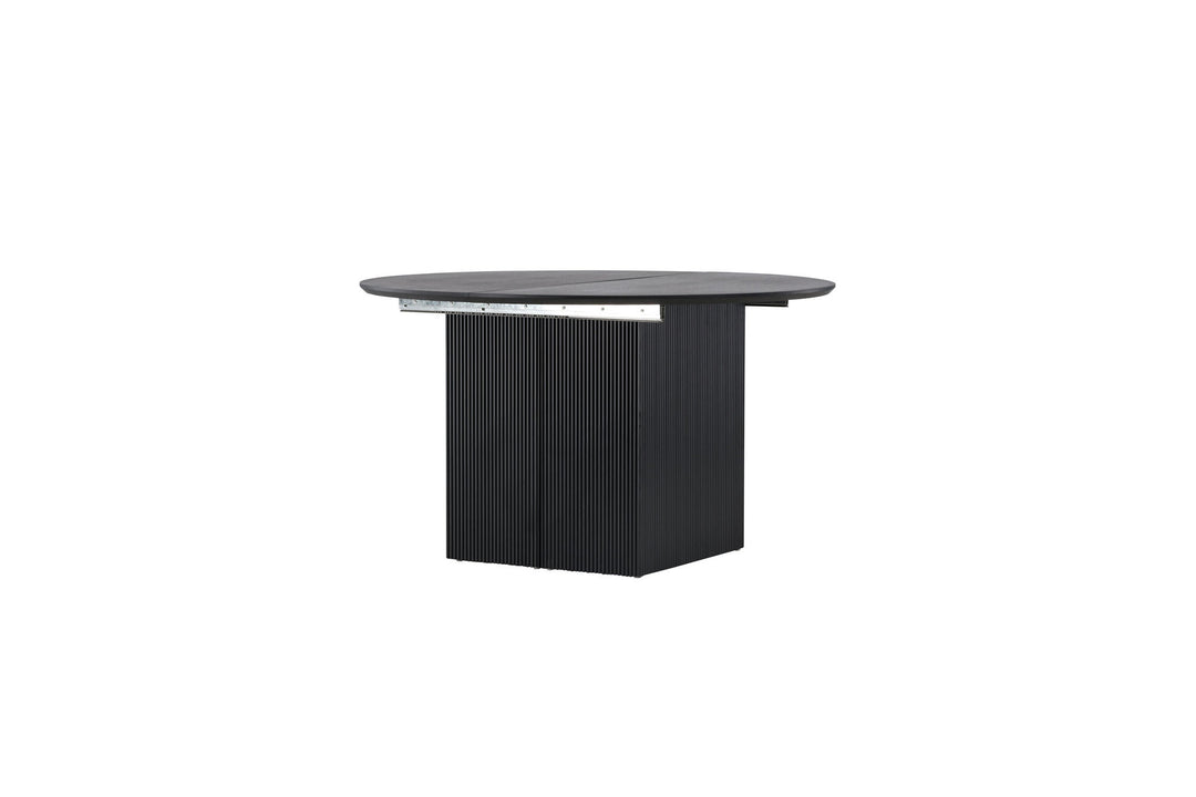 Venture Home Matilda Dining Table Extendable φ130/180 - Black / MDF with veneer
