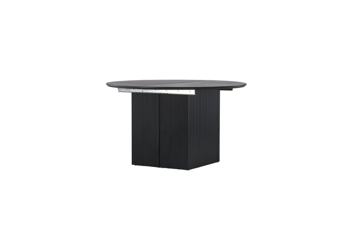 Venture Home Matilda Dining Table Extendable φ130/180 - Black / MDF with veneer