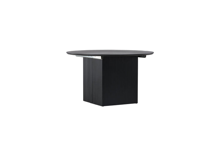 Venture Home Matilda Dining Table Extendable φ130/180 - Black / MDF with veneer