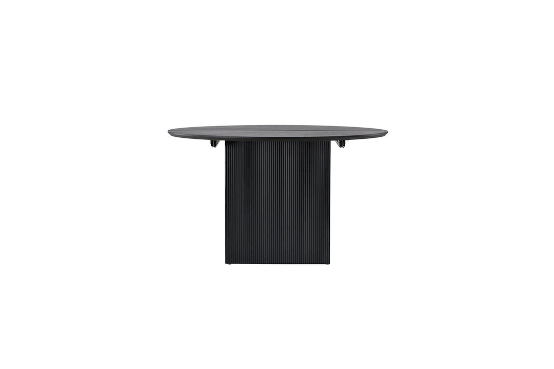 Venture Home Matilda Dining Table Extendable φ130/180 - Black / MDF with veneer