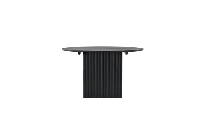 Venture Home Matilda Dining Table Extendable φ130/180 - Black / MDF with veneer