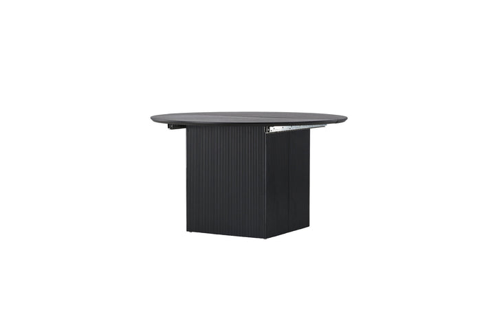 Venture Home Matilda Dining Table Extendable φ130/180 - Black / MDF with veneer