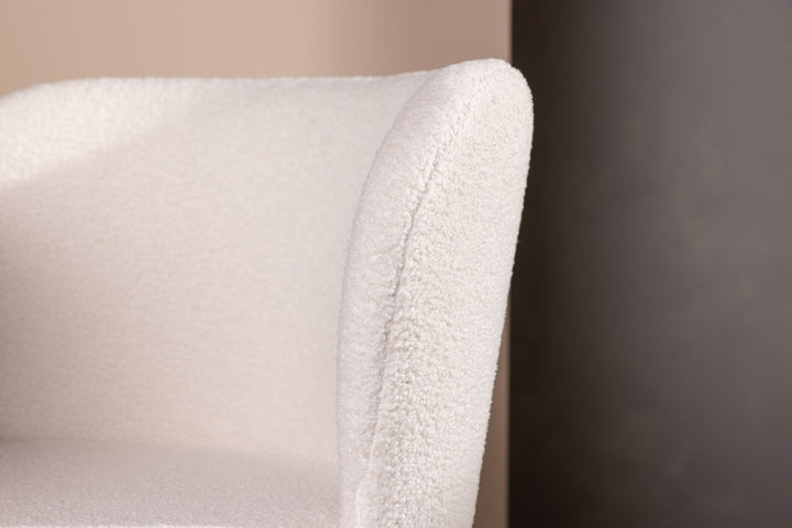 Venture Home Edina Dining Chair 2-pack - Black / White Boucle