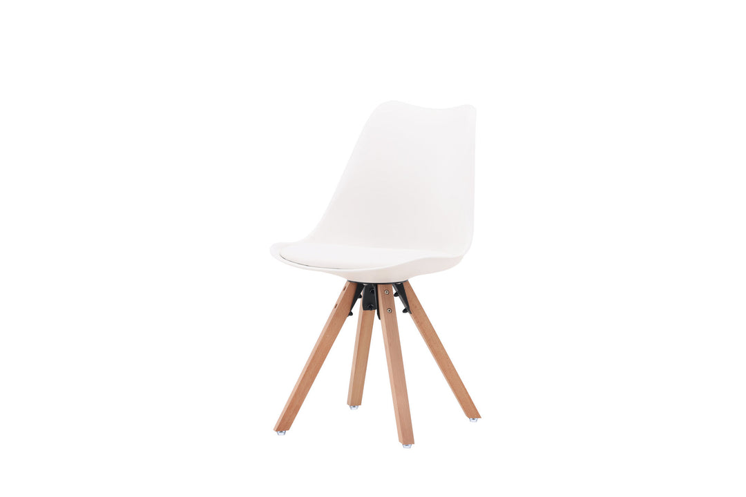 Venture Home Zeno Dining Chair 2-pack - Nature woodlook / White PP