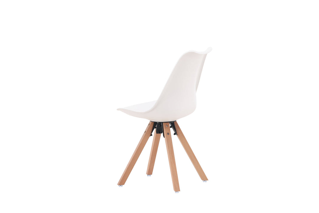 Venture Home Zeno Dining Chair 2-pack - Nature woodlook / White PP