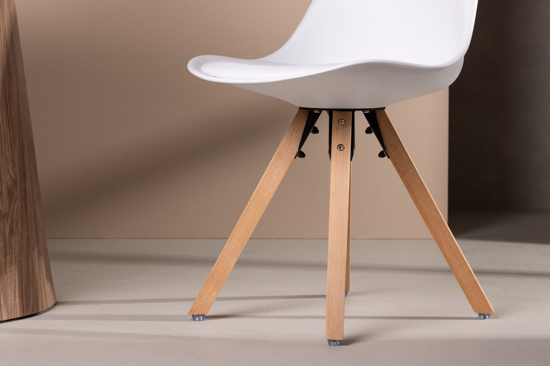 Venture Home Zeno Dining Chair 2-pack - Nature woodlook / White PP