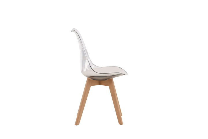 Venture Home Edvin Dining Chair 2-pack - Nature / PET (seat cushion white) PET surface,seat with usual sponge