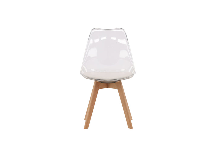 Venture Home Edvin Dining Chair 2-pack - Nature / PET (seat cushion white) PET surface,seat with usual sponge