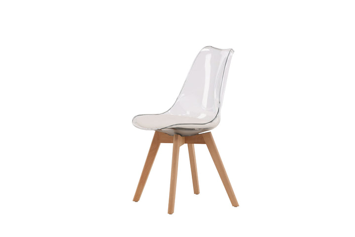 Venture Home Edvin Dining Chair 2-pack - Nature / PET (seat cushion white) PET surface,seat with usual sponge