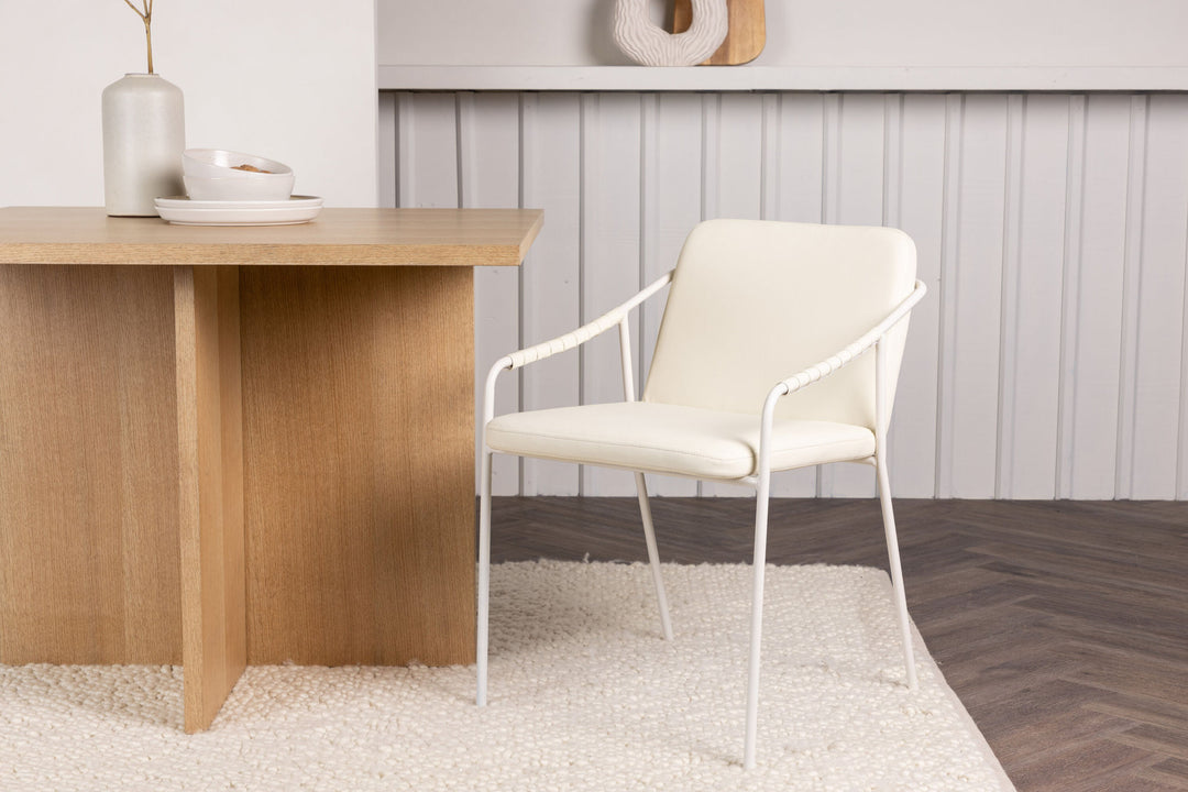 Venture Home Tvist Dining Chair 2-pack - Beige / Beige PU