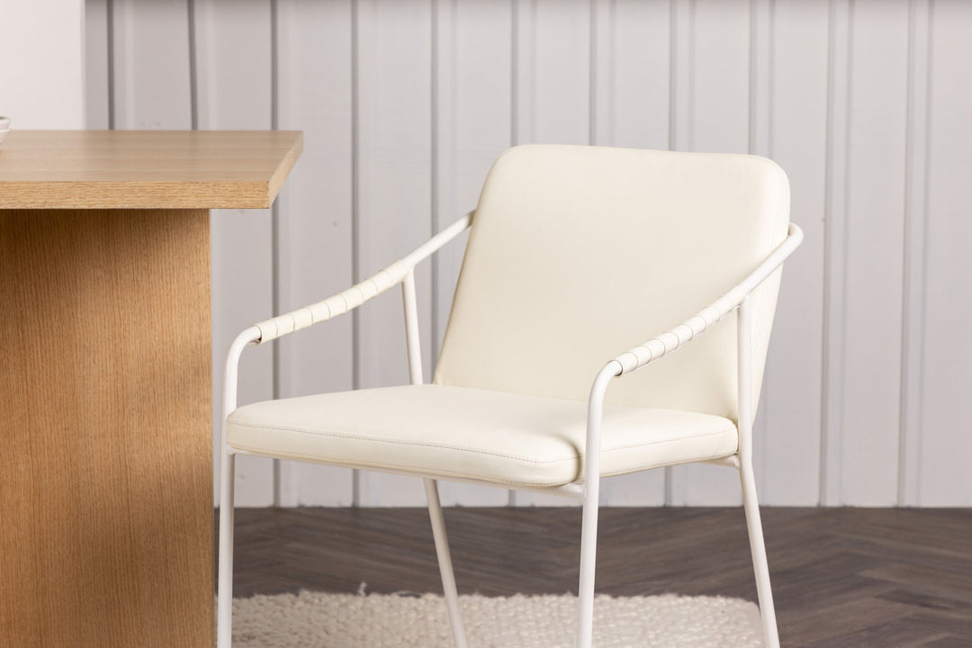 Venture Home Tvist Dining Chair 2-pack - Beige / Beige PU