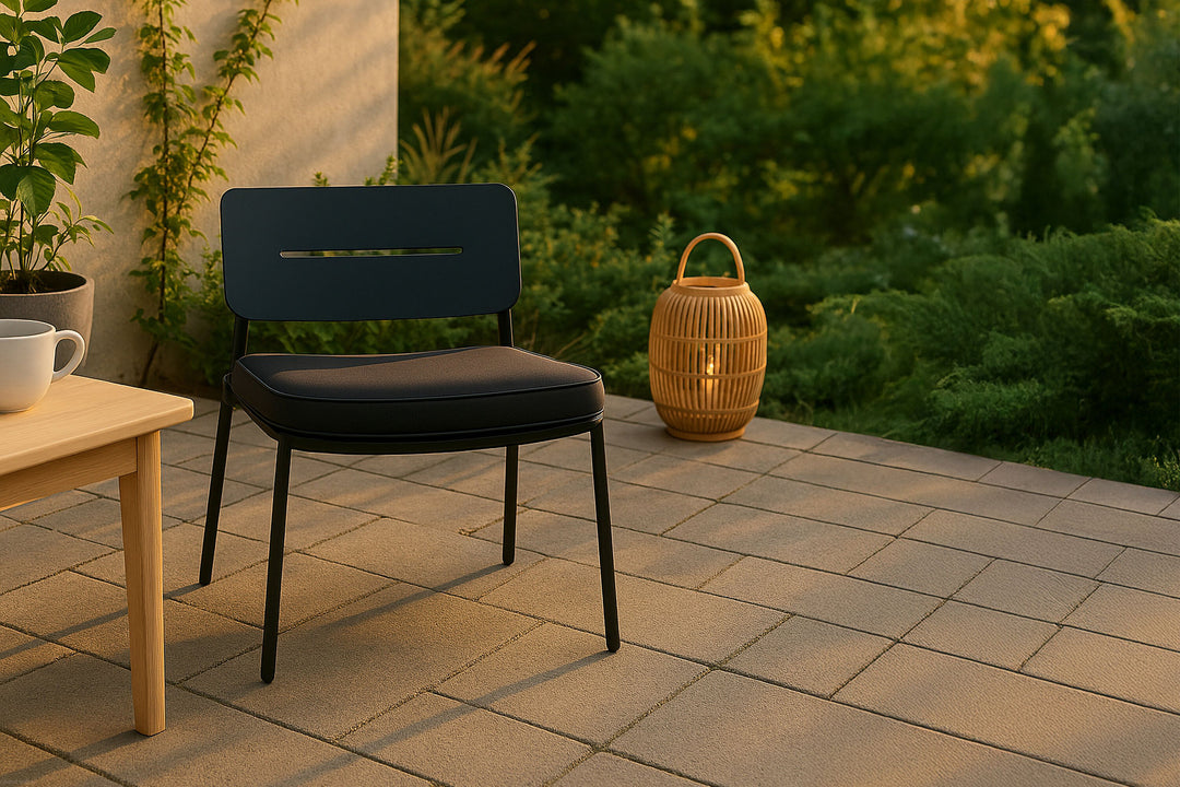 Venture Home Lina Lounge Chair 2-pack - Black / Black Cushion