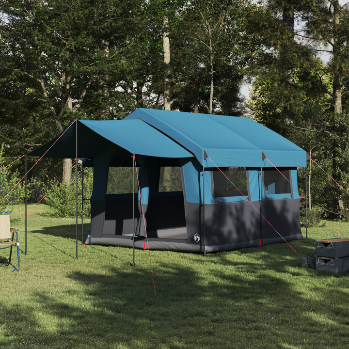Familietelt til 4 personer Blå og grå 324 x 255 x 230 cm