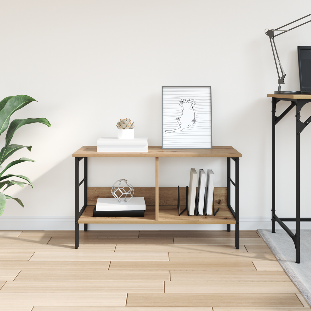 Bogreol Artisan Egetræ 82 x 32 x 47 cm Konstrueret træ