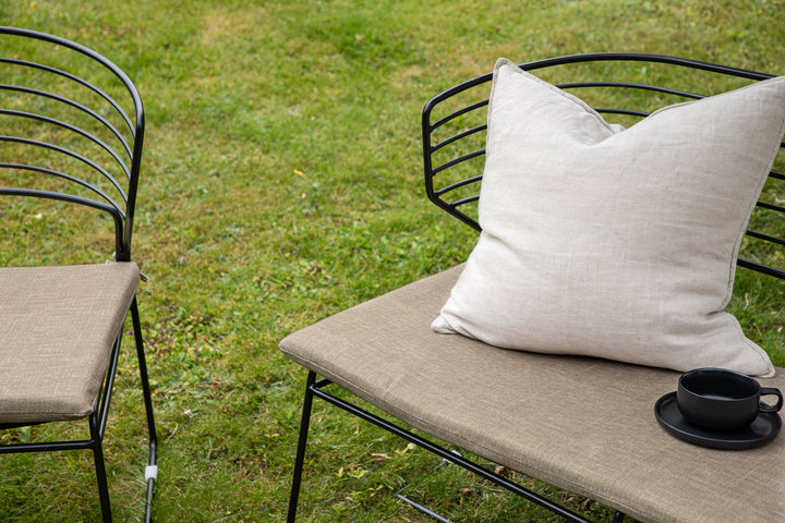 Venture Home Milano Loungeset Aluminium - Black / Sand