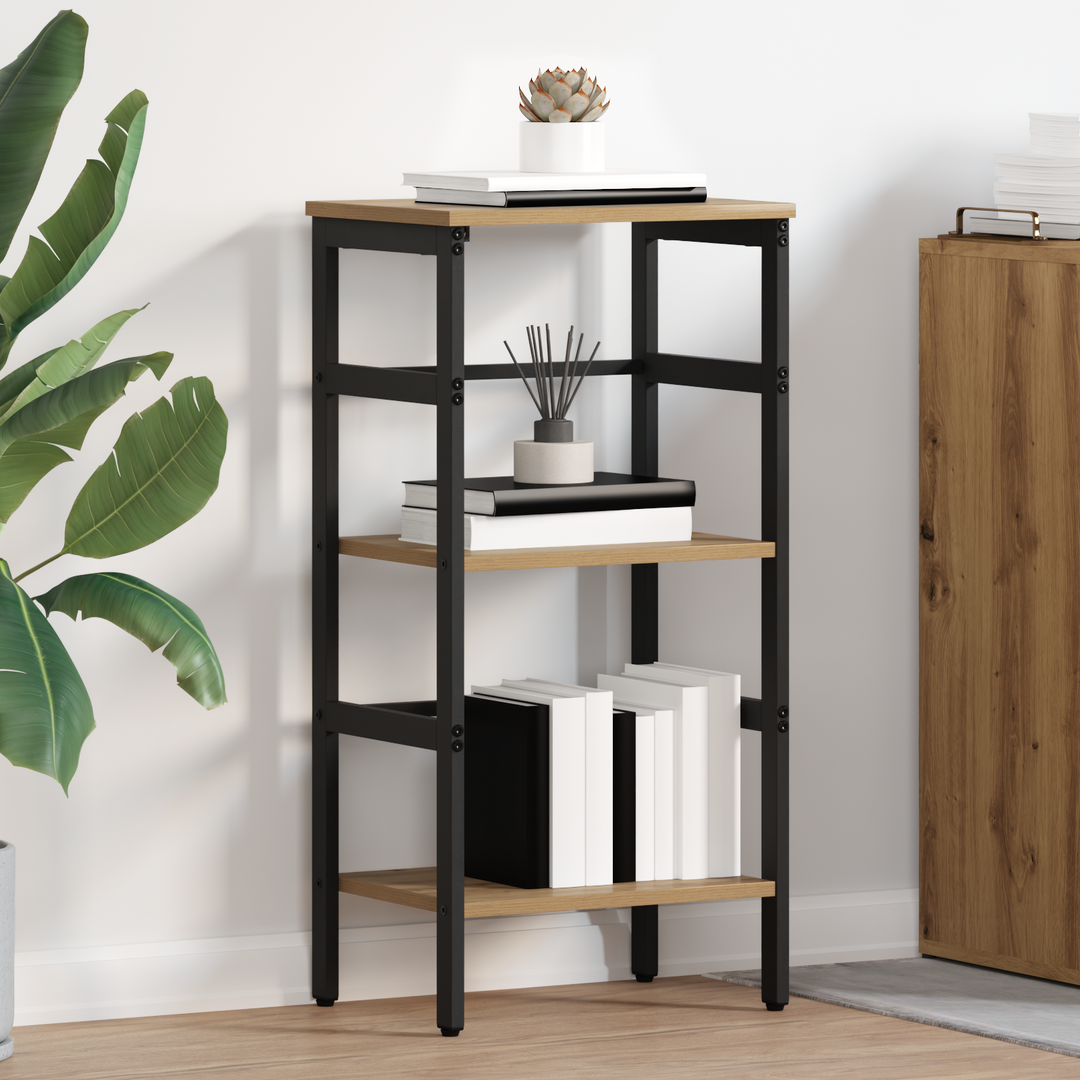 Bogreol Artisan Egetræ 40 x 29,5 x 81 cm Konstrueret træ