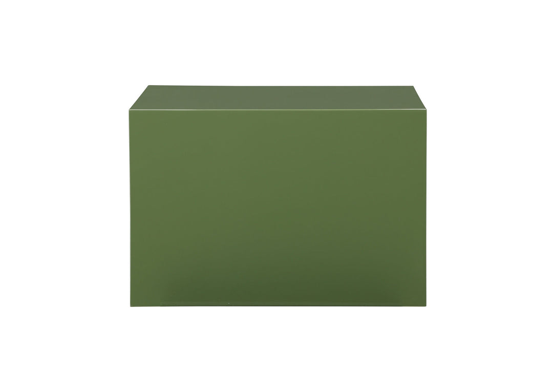 Venture Home York Low Sofa Table - Dark Green / Glossy Look MDF