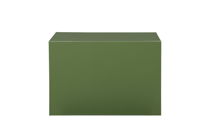 Venture Home York Low Sofa Table - Dark Green / Glossy Look MDF