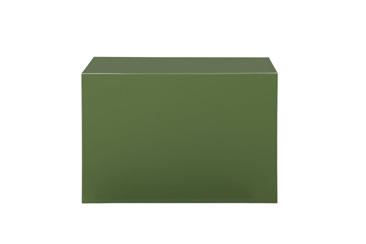 Venture Home York Low Sofa Table - Dark Green / Glossy Look MDF
