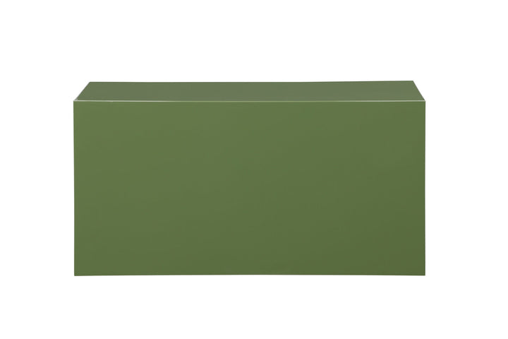 Venture Home York Low Sofa Table - Dark Green / Glossy Look MDF