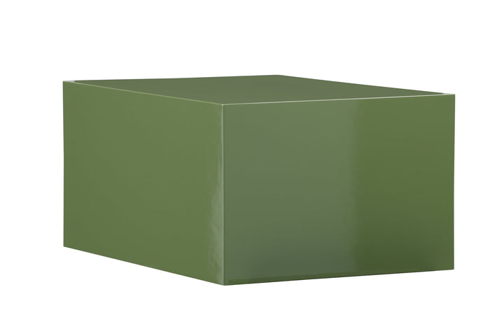 Venture Home York Low Sofa Table - Dark Green / Glossy Look MDF