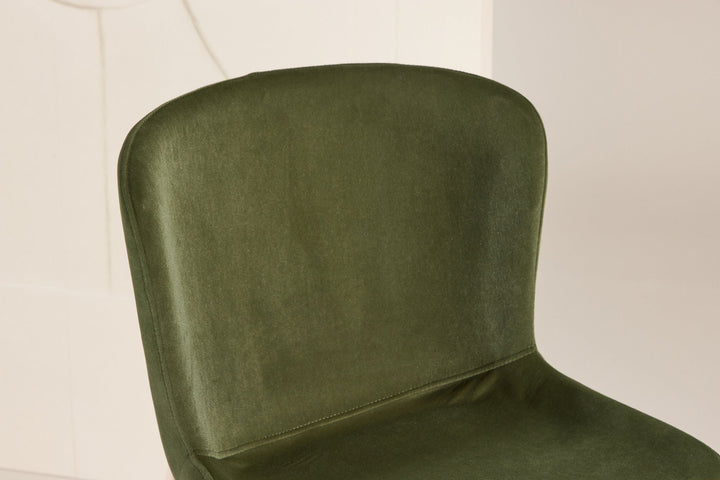 Venture Home Modesto Dining Chair 2-pack - Whitewash Legs / Olive Green Velvet