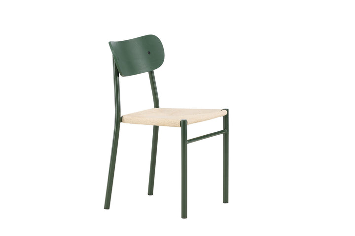 Venture Home Polly Dining Chair 2-pack - Green Legs / Nature Rope