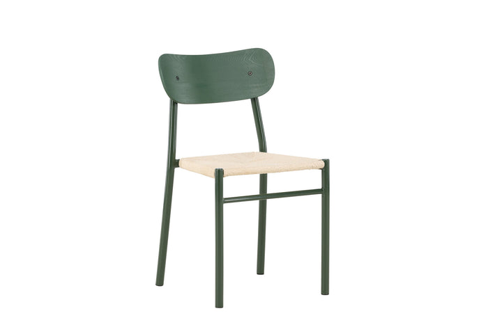 Venture Home Polly Dining Chair 2-pack - Green Legs / Nature Rope