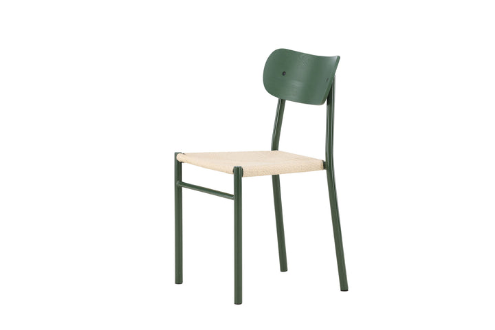 Venture Home Polly Dining Chair 2-pack - Green Legs / Nature Rope