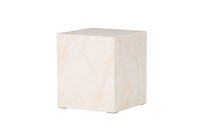Venture Home York High Sofa Table - Light Yellow / Marble Look MDF