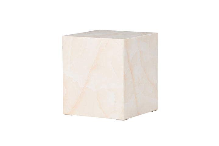 Venture Home York High Sofa Table - Light Yellow / Marble Look MDF
