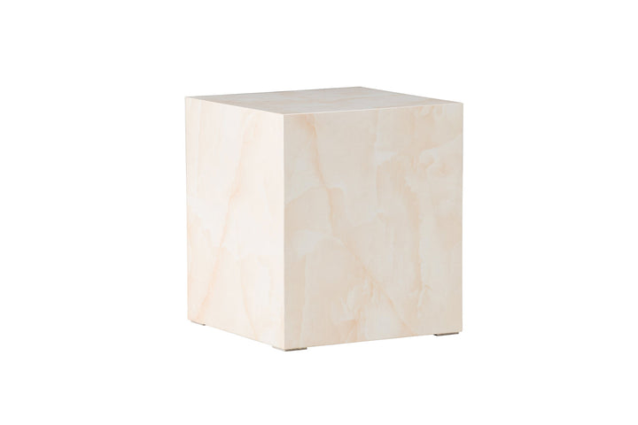 Venture Home York High Sofa Table - Light Yellow / Marble Look MDF