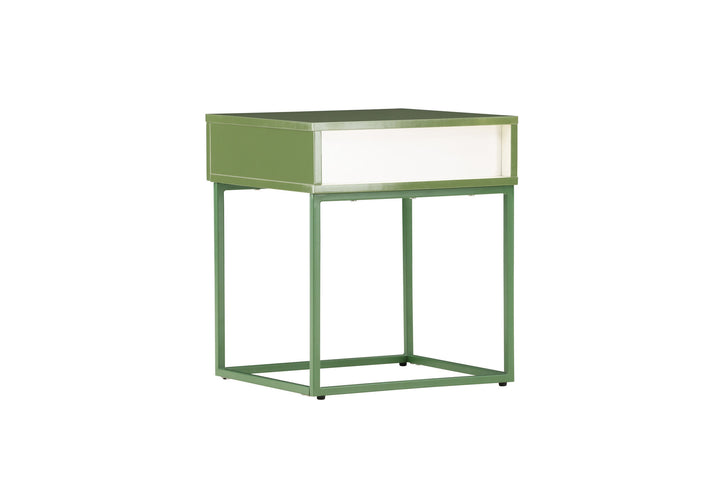 Venture Home Bakal Bedside Table - Green / Green